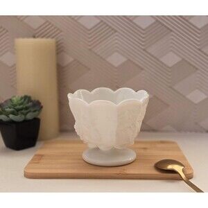 Milk Glass Bowl - Compote Style - Westmoreland - Antique